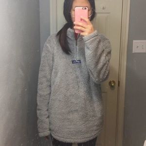 Lauren James quarter zip sherpa